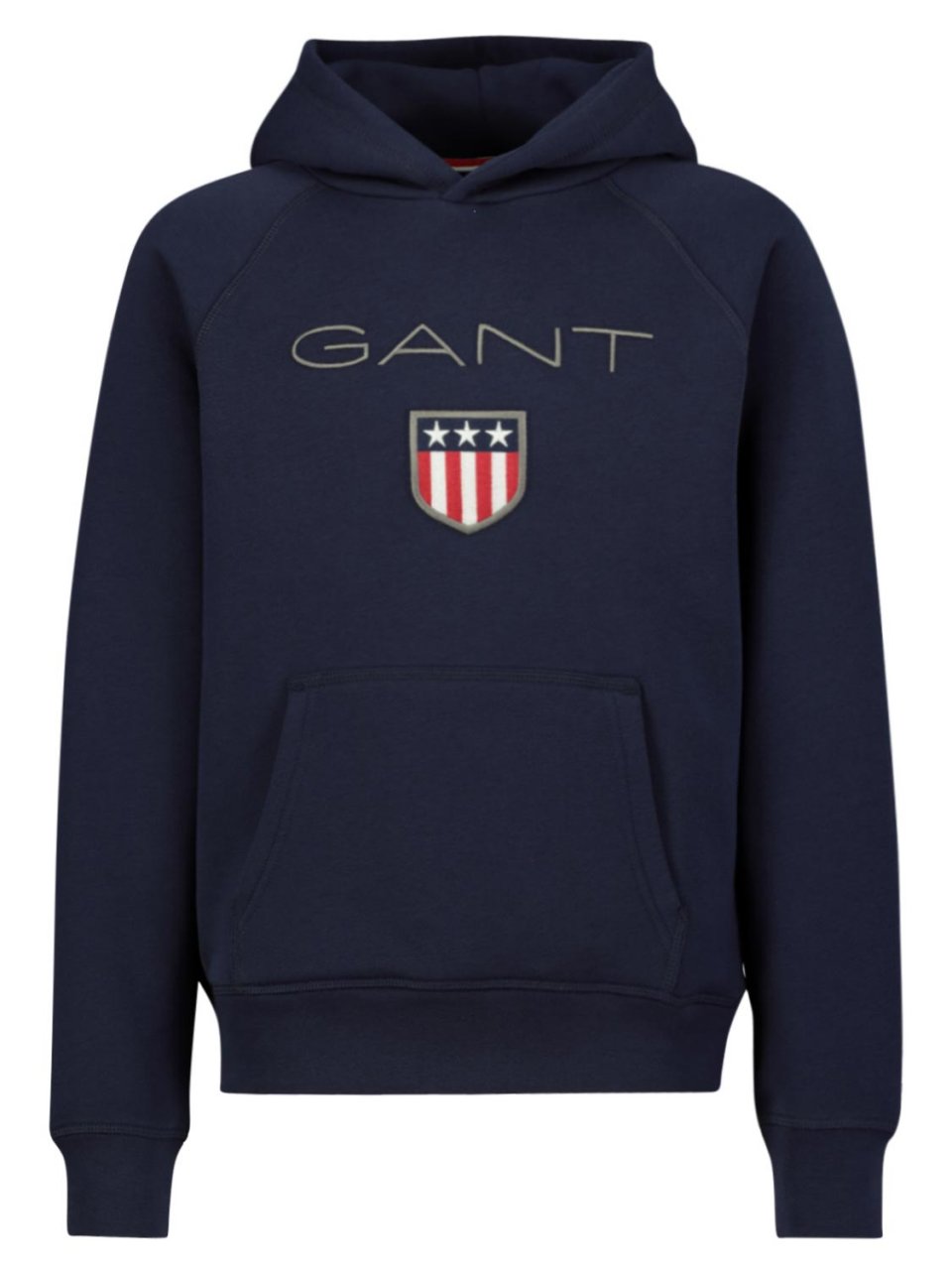GANT KIDS AND TEEN CLOTHING 906652 NAVY SHIELD HOODIE APPLIQ BRANDED DETAIL 15 & 16YRS ONLY 