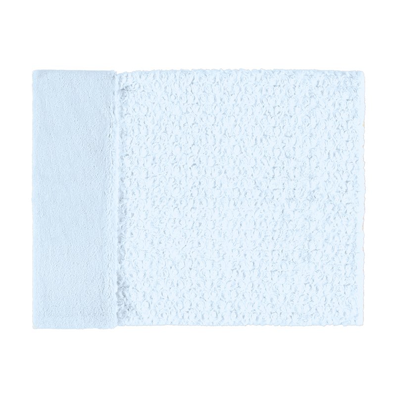 MAYORAL BABY BLANKET 19033 PALE BLUE /WHITE REVERSIBLE POSSIBLE THE SOFTEST BLANKET sold out  