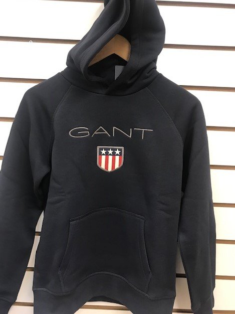 GANT TEEN CLOTHING 906652 NAVY OVER THE HEAD HOODIE CLASSIC LOGO 10,14, 15 & 16YRS ONLY 