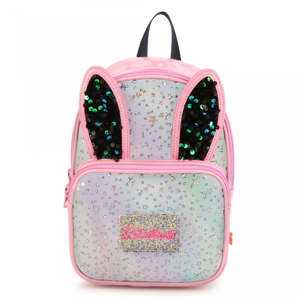 BILLIEBLUSH GIRLS CLOTHING U10549  BACK PACK PINK PATENT NAVY SEQUIN BUNNY EARS  SOLD OUT