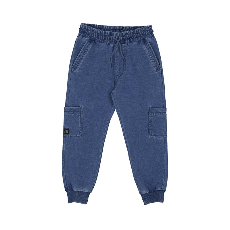 MAYORAL BOYS CLOTHING 4525 BLUE WASHED SWEAT JOGGERS   SOLD OUT 