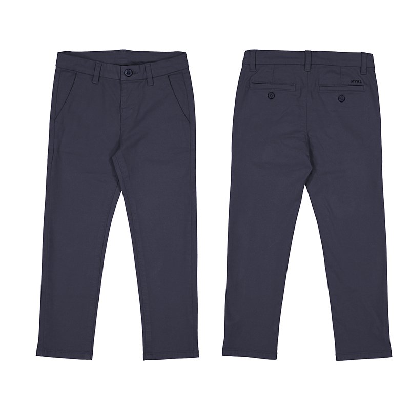 MAYORAL BOYS CLOTHING 513 NAVY BRUSHED CHINOS  6 & 8YRS ONLY