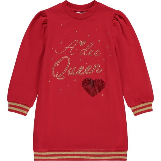 ADEE GIRLS CLOTHING  QUEEN  COCO RED SWEAT DRESS  3yrs & 6yrs  only 