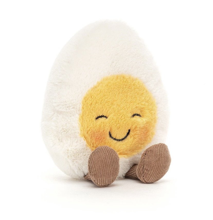 JELLYCAT AMUSABLE COLLECTION BLUSHING BOILED EGG 