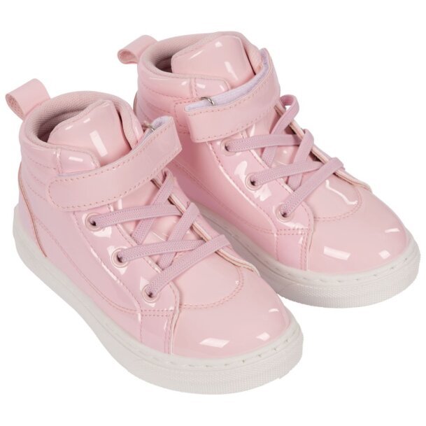 ADEE GIRLS CLOTHING  GLITZY    PALE PINK GLITTER HIGH TOPS  SIZE 8(26) & 1(33) only 