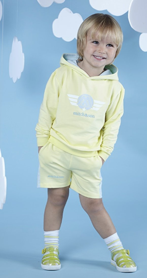 MITCH & SON BOYS CLOTHING  'TIME TO FLY' STORY  JUDE LEMON  HOODED SWEATSHIRT SET sold out  