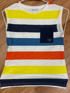 MAYORAL BOYS CLOTHING  3677 MULTI COL VEST TOP  4 yrs only 