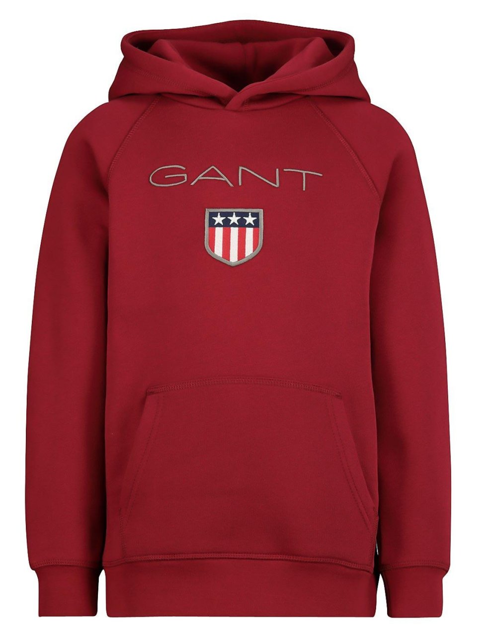 GANT KIDS AND TEENS CLOTHING 906652 RED SHIELD HOODIE APPIQUE BRANDED DETAIL  14,15 & 16YRS ONLY 