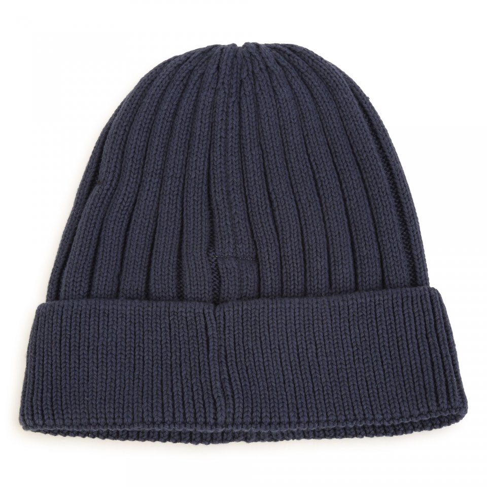 TIMBERLAND BOYS CLOTHING  T21387 NAVY RIBBED BEANIE HAT    med 8-10yrs    large 12 - small mens 