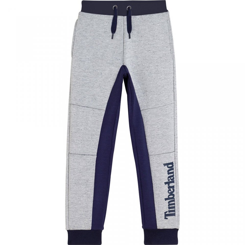 TIMBERLAND BOYS CLOTHING T24B67 NAVY/GREY STRETCHABLE BONDED MICRO FIBRE JOGGER (SEE MATCHING SWEAT TOP) 